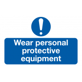 Wear PPE Mandatory On-The-Spot Labels 6 Pack