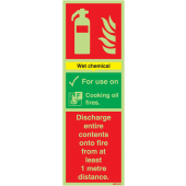 Wet Chemical Fire Extinguishers Nite-Glo Signs