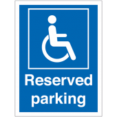 Disabled Driver Reserved Parking Signs