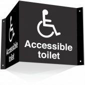 Wheelchair Accessible Toilets 3D Projecting Sign