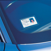 Windscreen Badge Card Holder Clear Self Adhesive