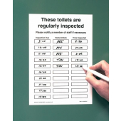 Wipe-To-Change Toilet Inspection Sign