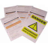 Work Permit For Asbestos Present Forms 10 Pack