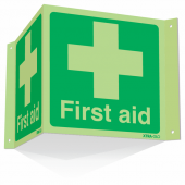 Highly Photoluminescent First Aid Projecting 3D Sign