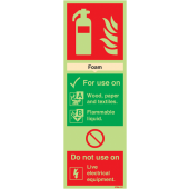 Xtra-Glo Foam Fire Extinguisher Sign