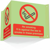 Highly Photoluminescent Projecting 3D No Smoking Sign