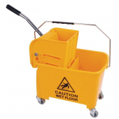 Wheeled Bucket with Wringer 15 Litre In Yellow