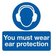 You Must Wear Ear Protection Safety Label Pack