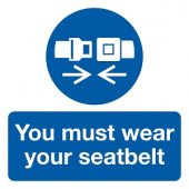 You Must Wear Your Seat Belt Safety Label Pack