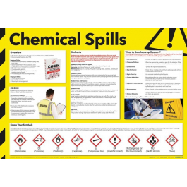Chemical Spills Photographic Safety Poster