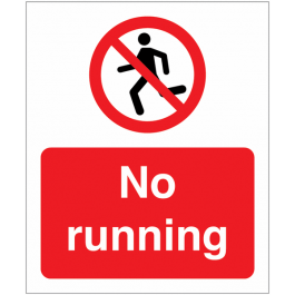 no running