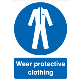Wear Protective Clothing Signs  Wear Protective Clothing Signage
