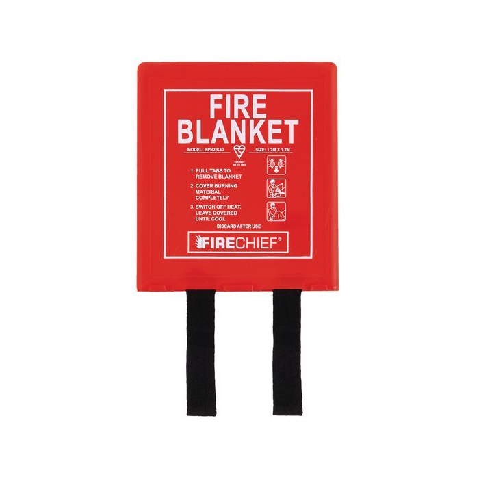 1.2 Metre Square Classic Fire Blankets are a single piece design for long lasting service, the hinged lid allows for easy extraction of the fire blanket for inspection and use. 1.2 Metre Square Classic Fire Blankets features a wall mounting keyhole