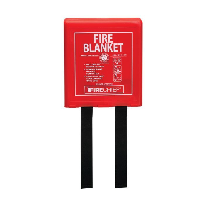 1.2 x 1.8 Metre Classic Fire Blankets are a single piece design for long lasting service, the hinged lid allows for easy extraction of the fire blanket for inspection and use. 1.2 x 1.8 Metre Classic Fire Blankets features a wall mounting moulded keyhole
