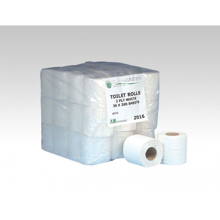 Pack Of 36 Two Ply 320 Sheets Toilet Rolls