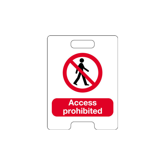 Access Prohibited Temporary Indoor Floor Stands