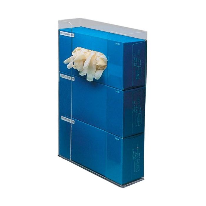 Acrylic Gloves Dispenser Three Compartments