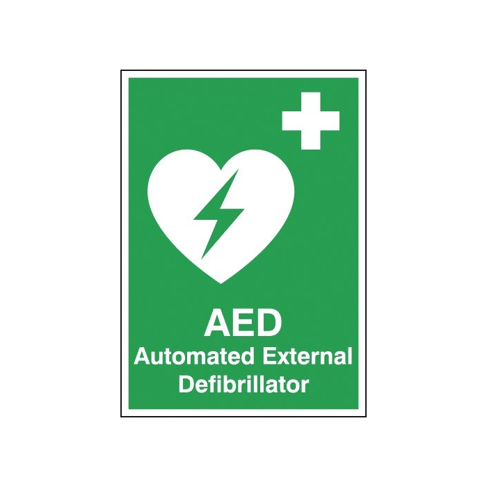Tabletop Signs AED Automated External Defibrillator Tabletop Sign