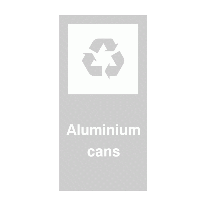 Aluminium Cans Self Adhesive Vinyl Recycling Labels