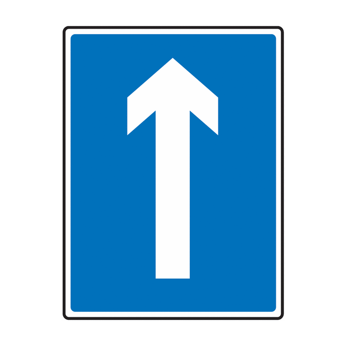 Arrow Up One Way Reflective Road Traffic Signs