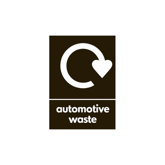 Automotive Waste WRAP Recycling Signs