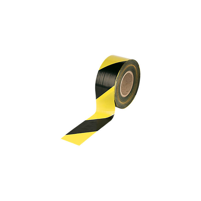 Black And Yellow Plastic Barrier Tapes