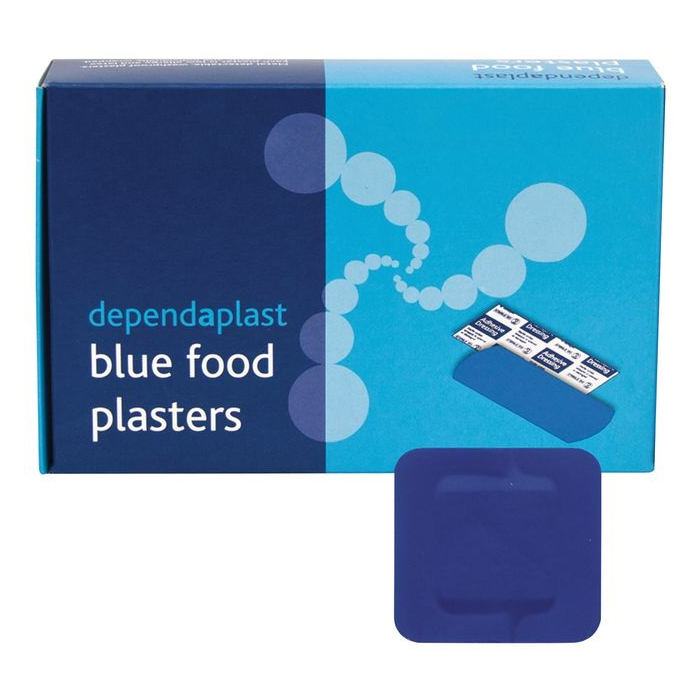 Blue Catering Plasters In Squares Box Of 100