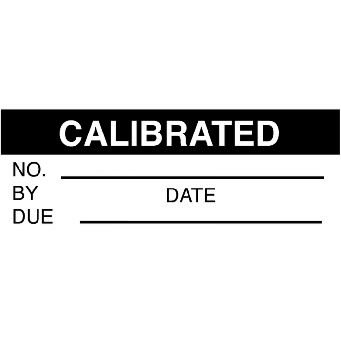 Calibrated No. By Date Tamper Resistant Labels