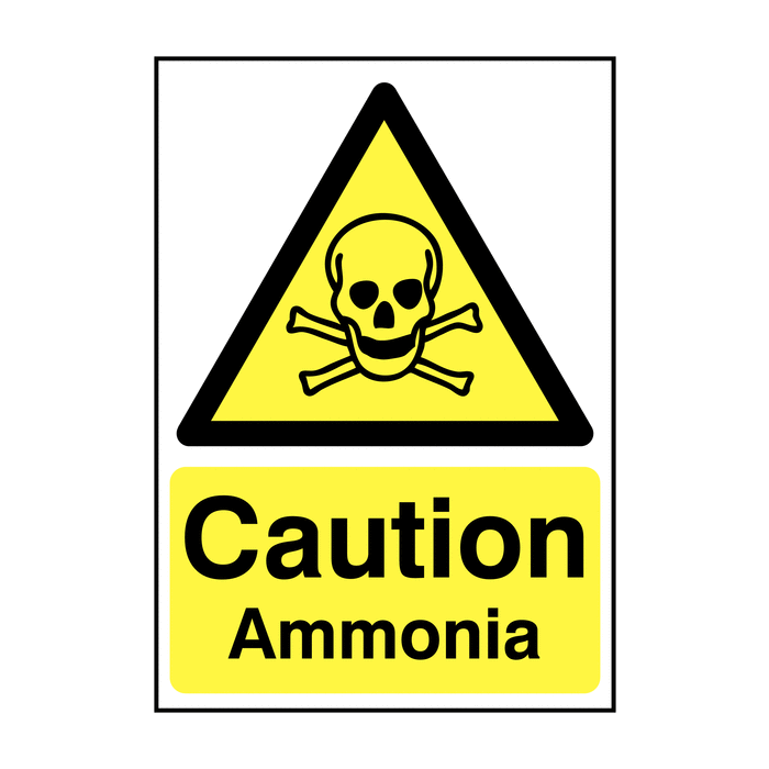 Caution Ammonia Sign