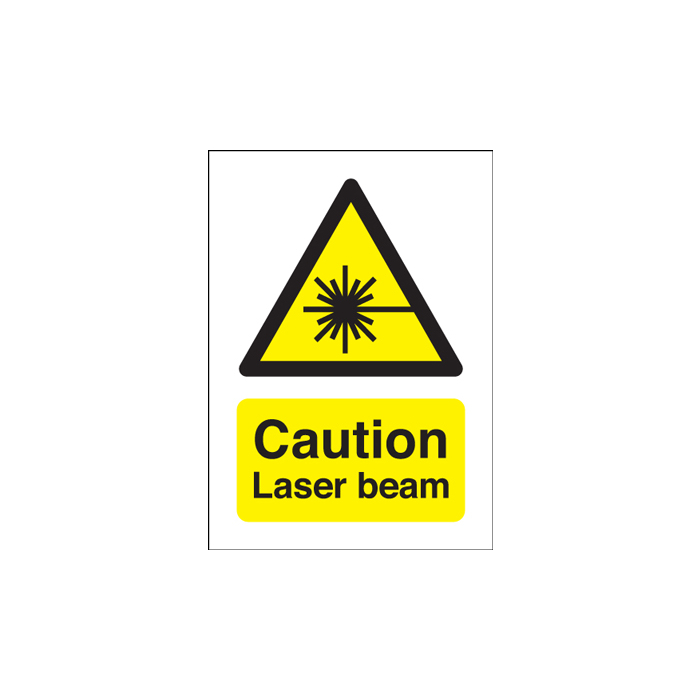 Caution Laser Beam Hazard Warning Sign
