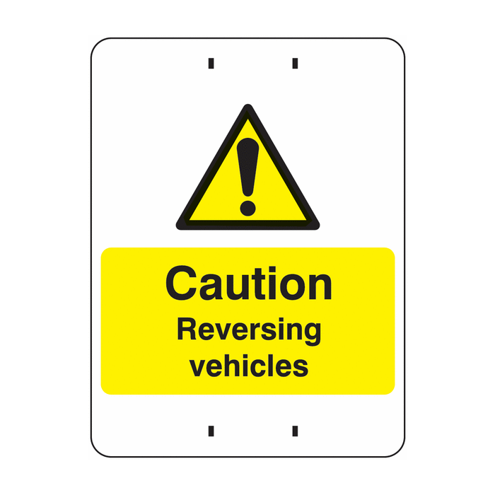 Caution Reversing Vehicles Temporary Post Mount Signs