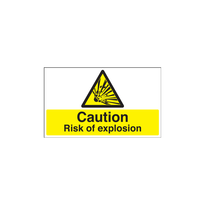 Caution Risk Of Explosion Sign