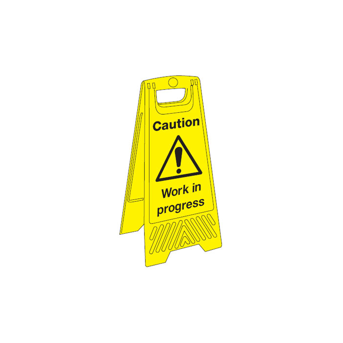 Caution Work In Progress Janitorial Floor Stand