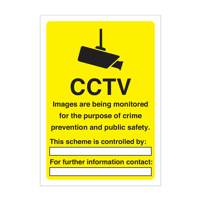 CCTV Images Are Being Monitored For The Purpose Signs