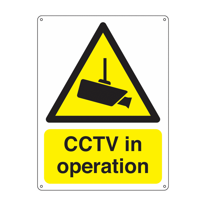 CCTV In Operation Vandal Resistant Signs