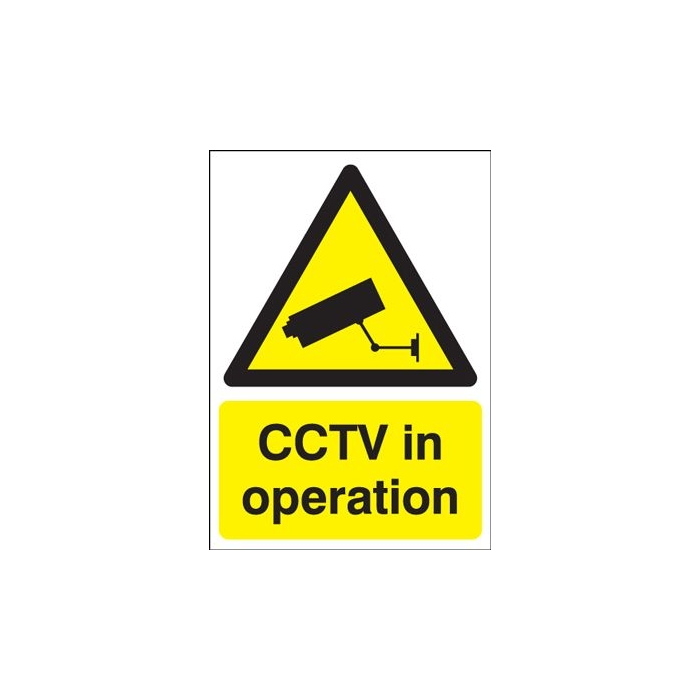CCTV In Operation Window Cling Signs