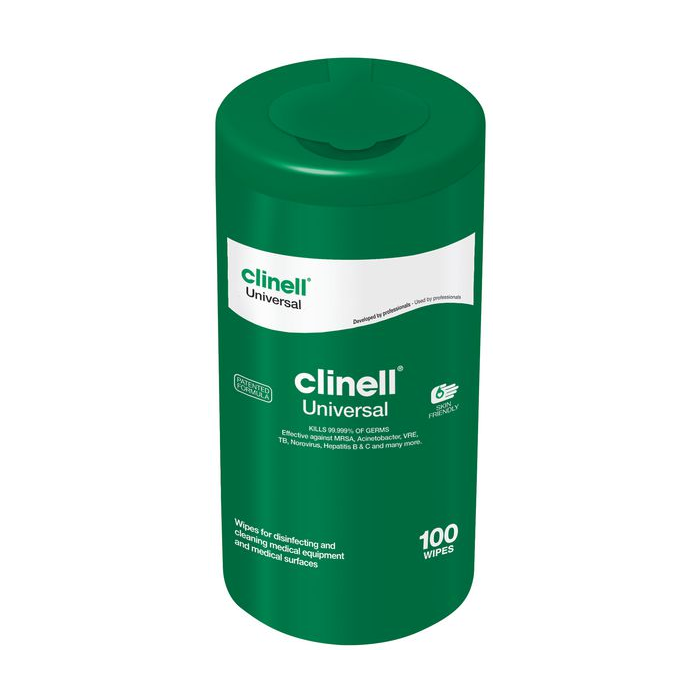 Clinell Universal Wipes NHS Approved Tub Of 100