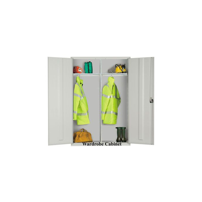 Clothing And Equipment Cabinet With Grey Doors
