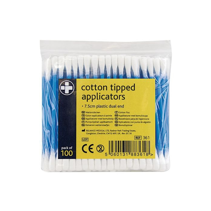 Duel Sided Cotton Coated Applicators Cotton Buds
