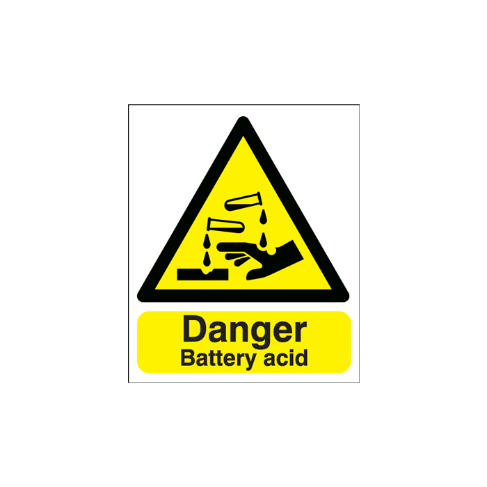 Danger Battery Acid Sign