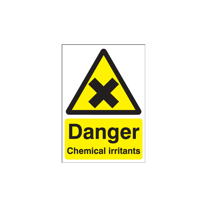 Danger Chemical Irritants Hazard Warning Sign