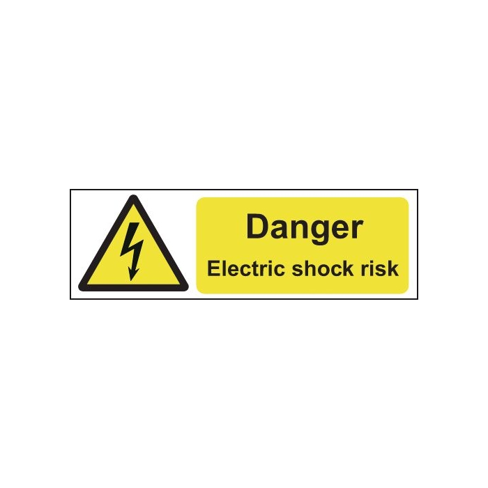 Danger Electric Shock On-the-Spot Safety Labels