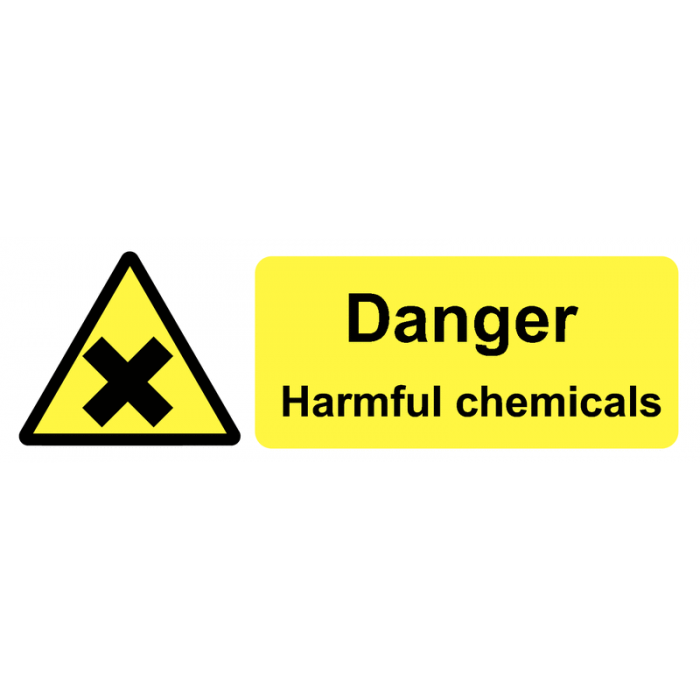 Danger Harmful Chemicals On-the-Spot Safety Labels