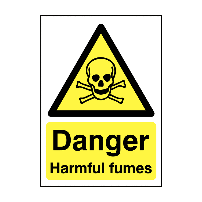 Danger Harmful Fumes Sign