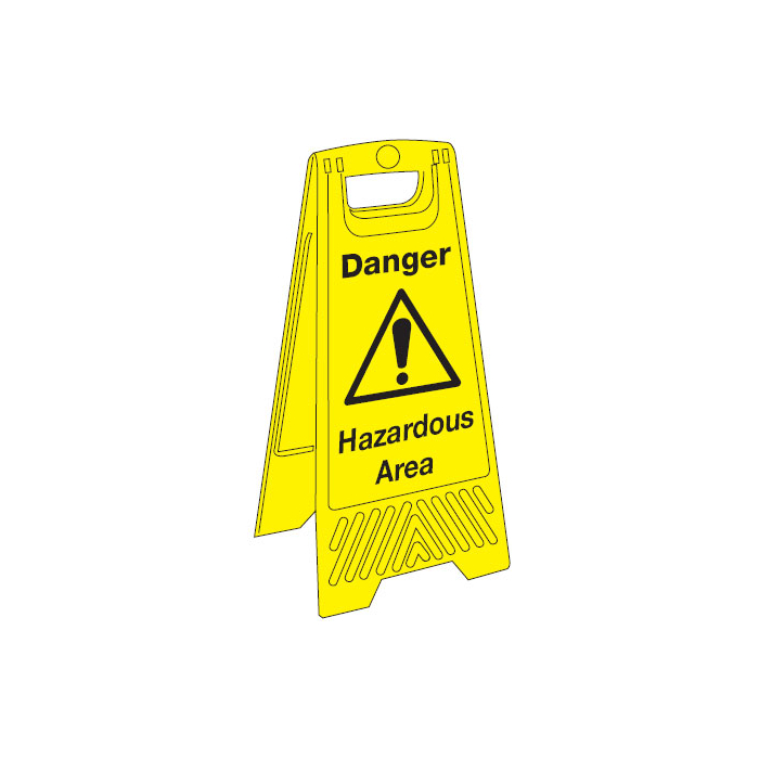Danger Hazardous Area Janitorial Floor Stand