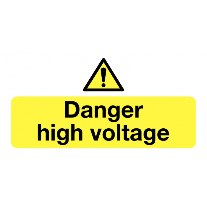 Danger High Voltage Eco Friendly Labels