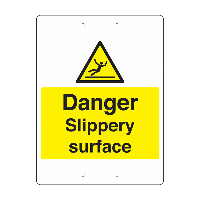 Danger Slippery Surface Post Mount Sign