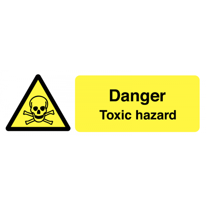 Danger Toxic Hazard On-the-Spot Safety Labels