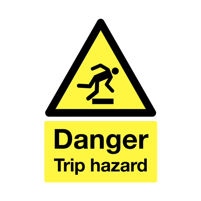 Danger Trip Hazard Sign