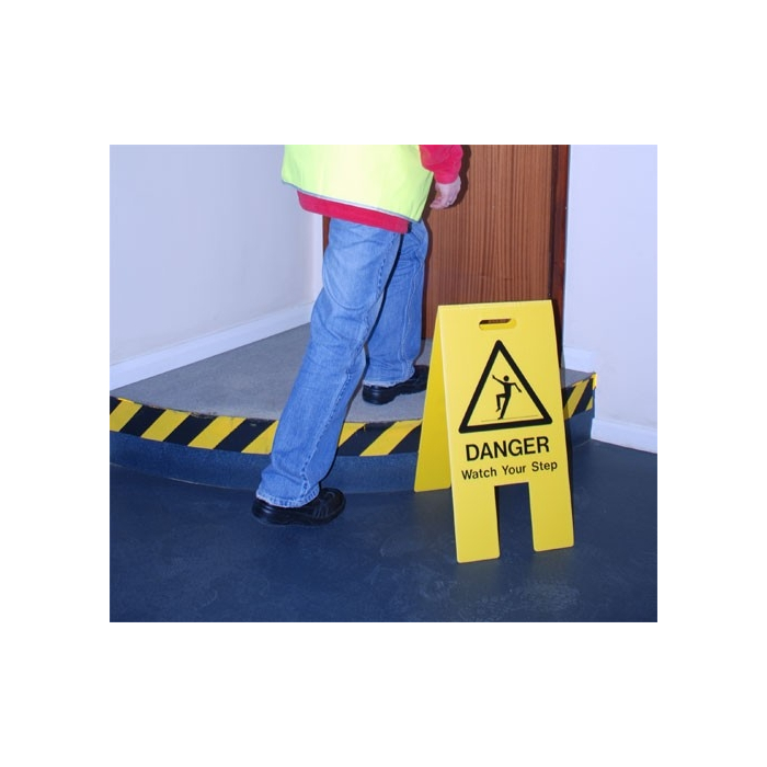 Danger Watch Your Step Janitorial A Board Safety Signs